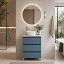 Mueble de baño de fondo reducido sobre encimera Nido 3 cajones con patas de Visobath